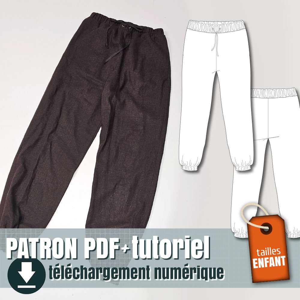 patron de pantalon simple pour enfant, by juliechantal