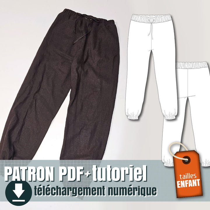 patron de pantalon simple pour enfant, by juliechantal