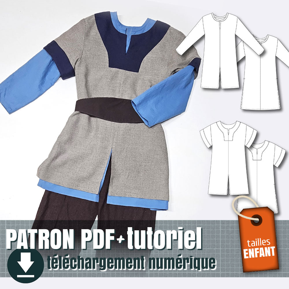 patron de tunique viking pour enfant, by juliechantal