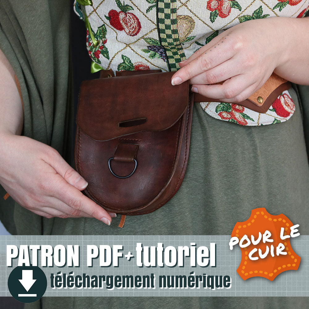 patron de bourse en cuir, by bizzart cosplay