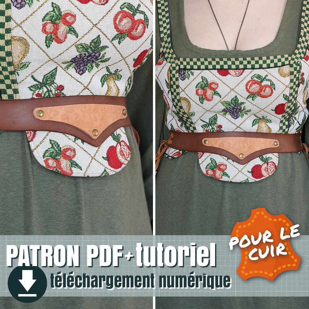 patron de ceinture lacée en cuir, by bizzart cosplay