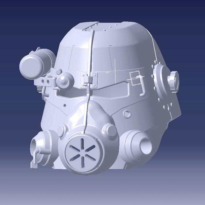 Fichier 3D du casque de Power Armor T-45 de Fallout 4, by goose props