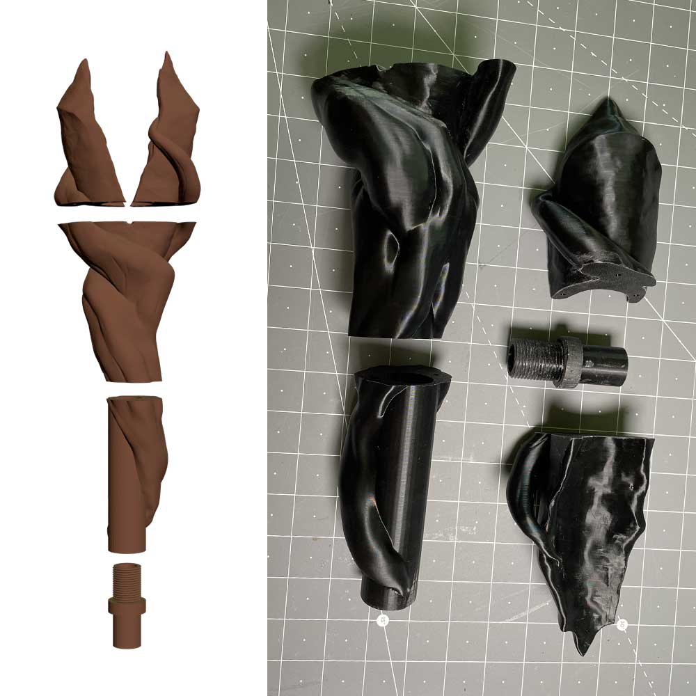 Fichiers 3D du bâton de Keyleth, by floeur creations