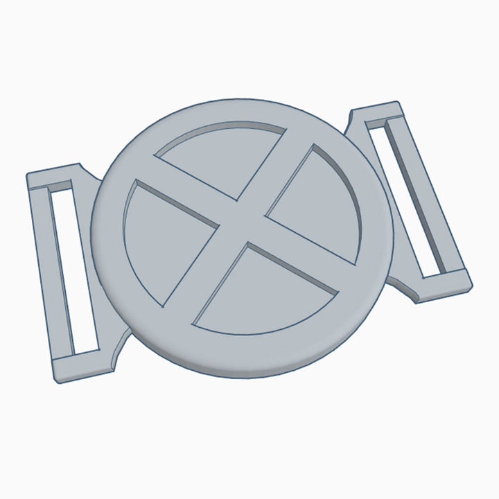 fichier 3D de 4 boucles de ceinture de X-Men, by juliechantal