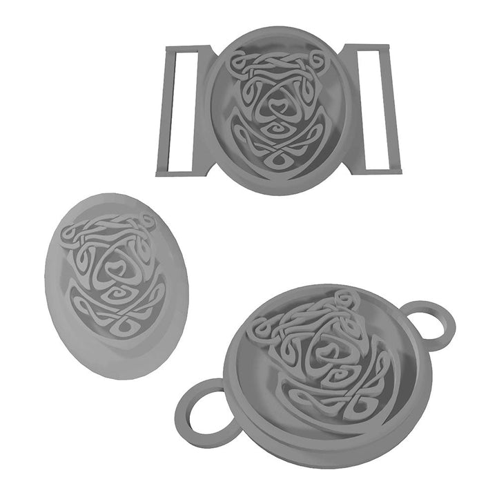BUNDLE de fichiers 3D de boucles de ceinture et broches viking