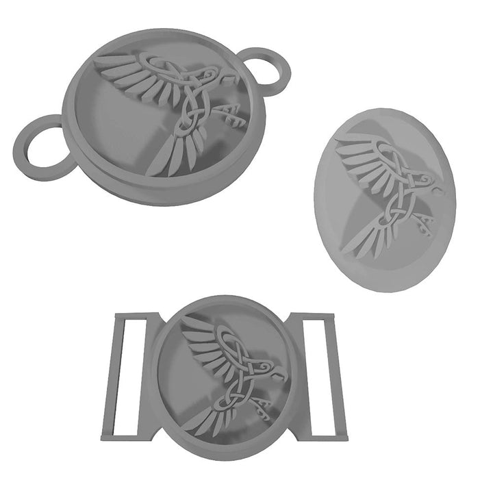 BUNDLE de fichiers 3D de boucles de ceinture et broches viking