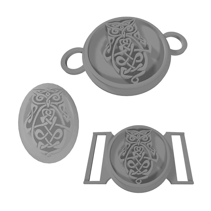 BUNDLE of 3D files of viking belt buckles and brooches