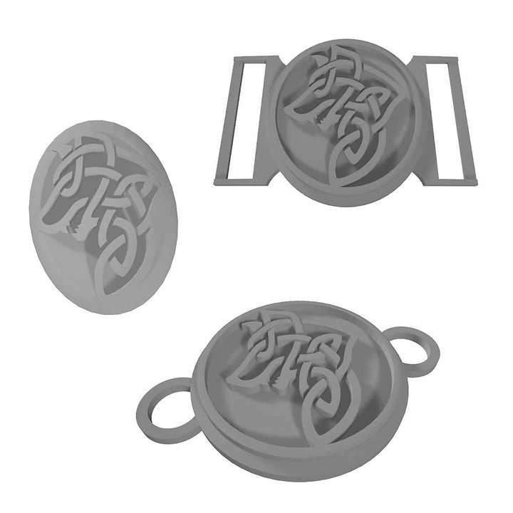 BUNDLE de fichiers 3D de boucles de ceinture et broches viking, by juliechantal