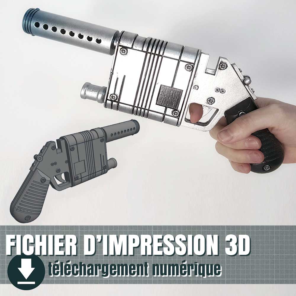 fichier 3D du blaster de Rey, by juliechantal