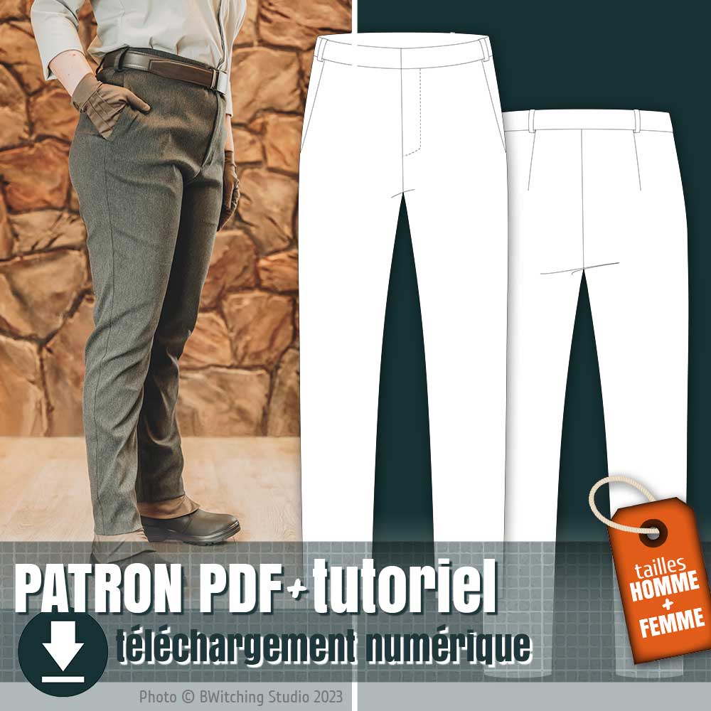 Patron de pantalon droit, by juliechantal