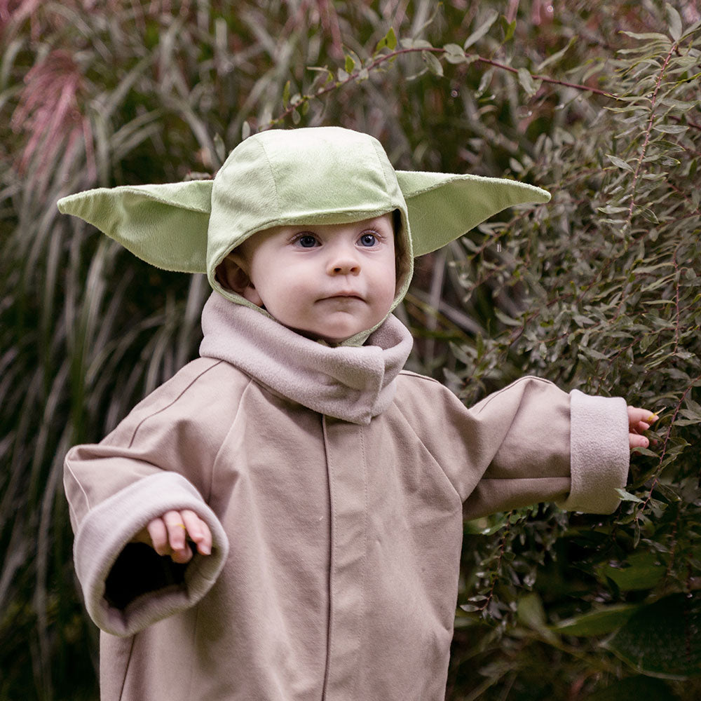 Grogu (Baby Yoda) costume pattern for baby. Sizes available: 3 to 24 months  – juliechantal