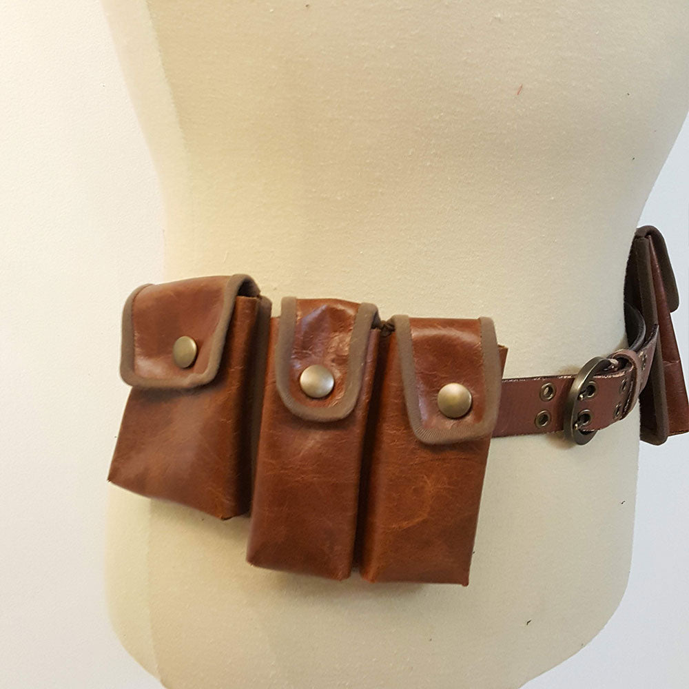 Leather Pouch Utility Belt