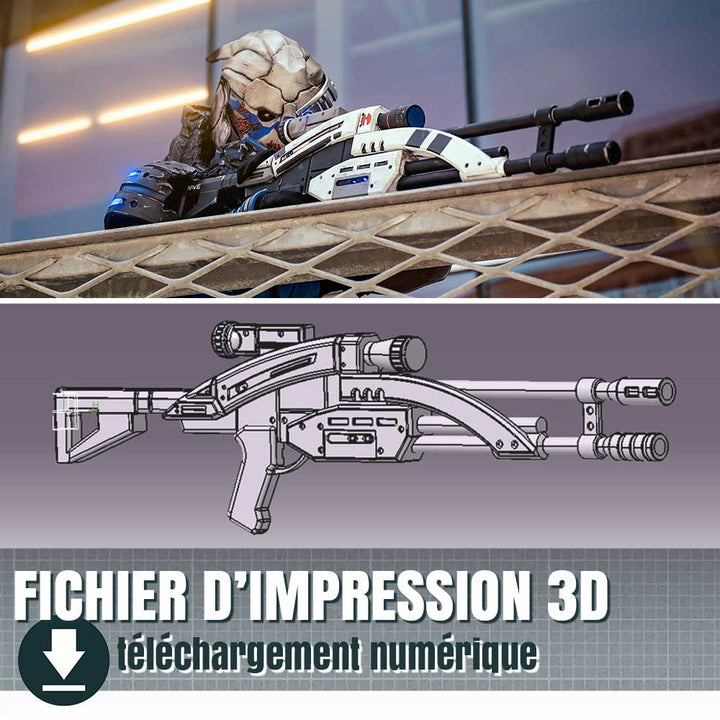 fichier 3D du fusil sniper M-92 Mantis de Mass Effect, by goose props